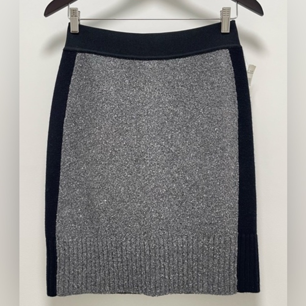 Rag & Bone Gray and Black Textured Pencil Skirt